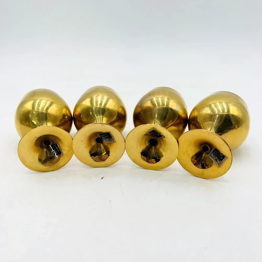 Beautiful MCM Solid Brass 4 Mini 3